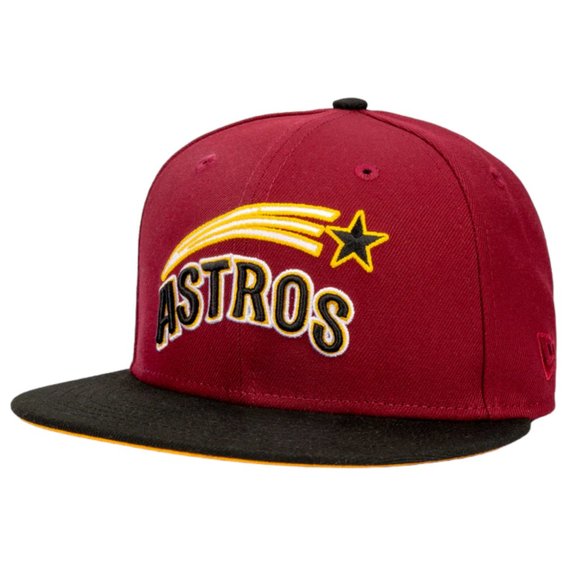 New Era Houston Astros Eggplant 59FIFTY Fitted Hat Astro Dome Side Patch - Picture 3 of 4